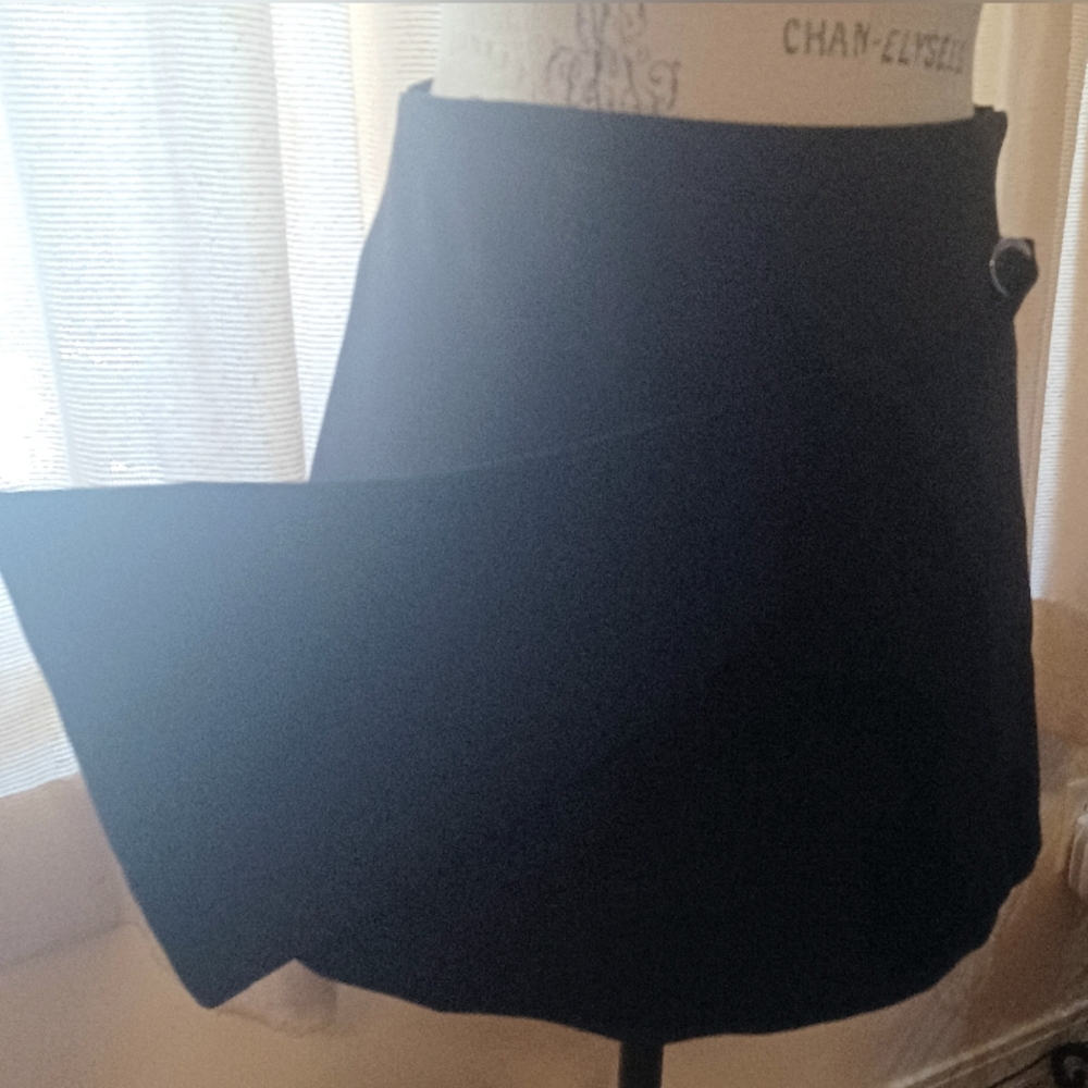 Prima Black Asymmetrical Wrap shorts